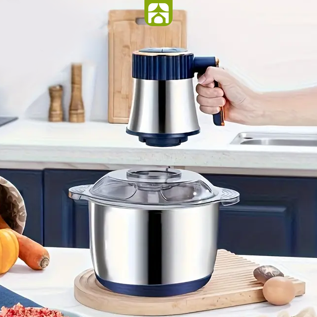 Processador e Triturador Profissional Elétrico - Carnes, Grãos e Vegetais